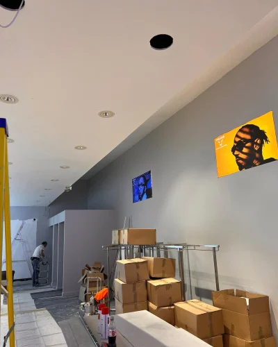 Commercial-Electricians-in-Hackney Experienced commercial electrician in Hackney working on office and retail wiring